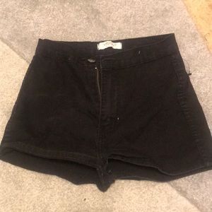 Black High Waisted Shorts